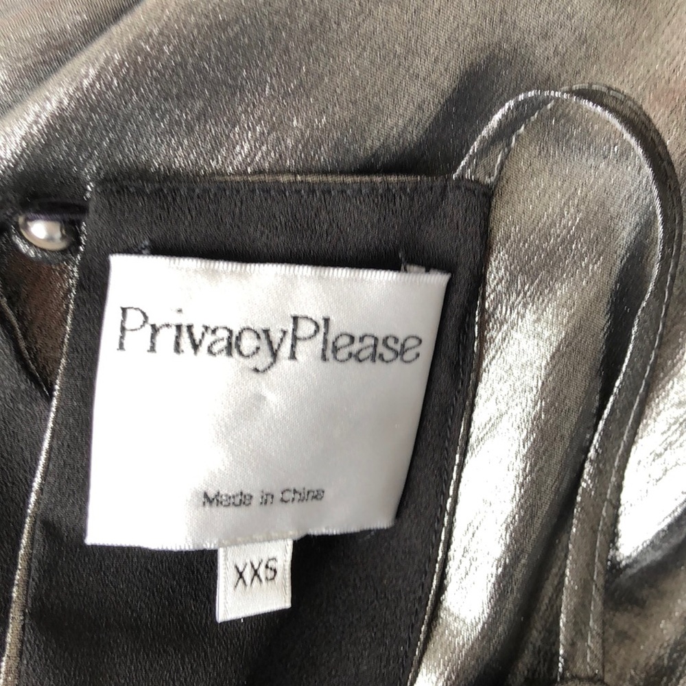 Privacy Please “Lehunt” Metallic Front Tie Dress! - Picture 12 of 13